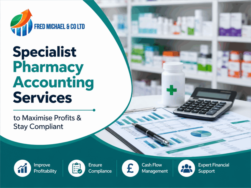 Specialist Pharmacy Accounting Services to Maximise Profits & Stay Compliant : Fred Michael & Co Ltd